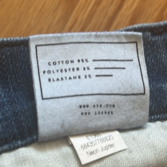 AYR sz 29 The Riser skinny jean in neon Jupiter denim wash good pre owned cond - Picture 6 of 8